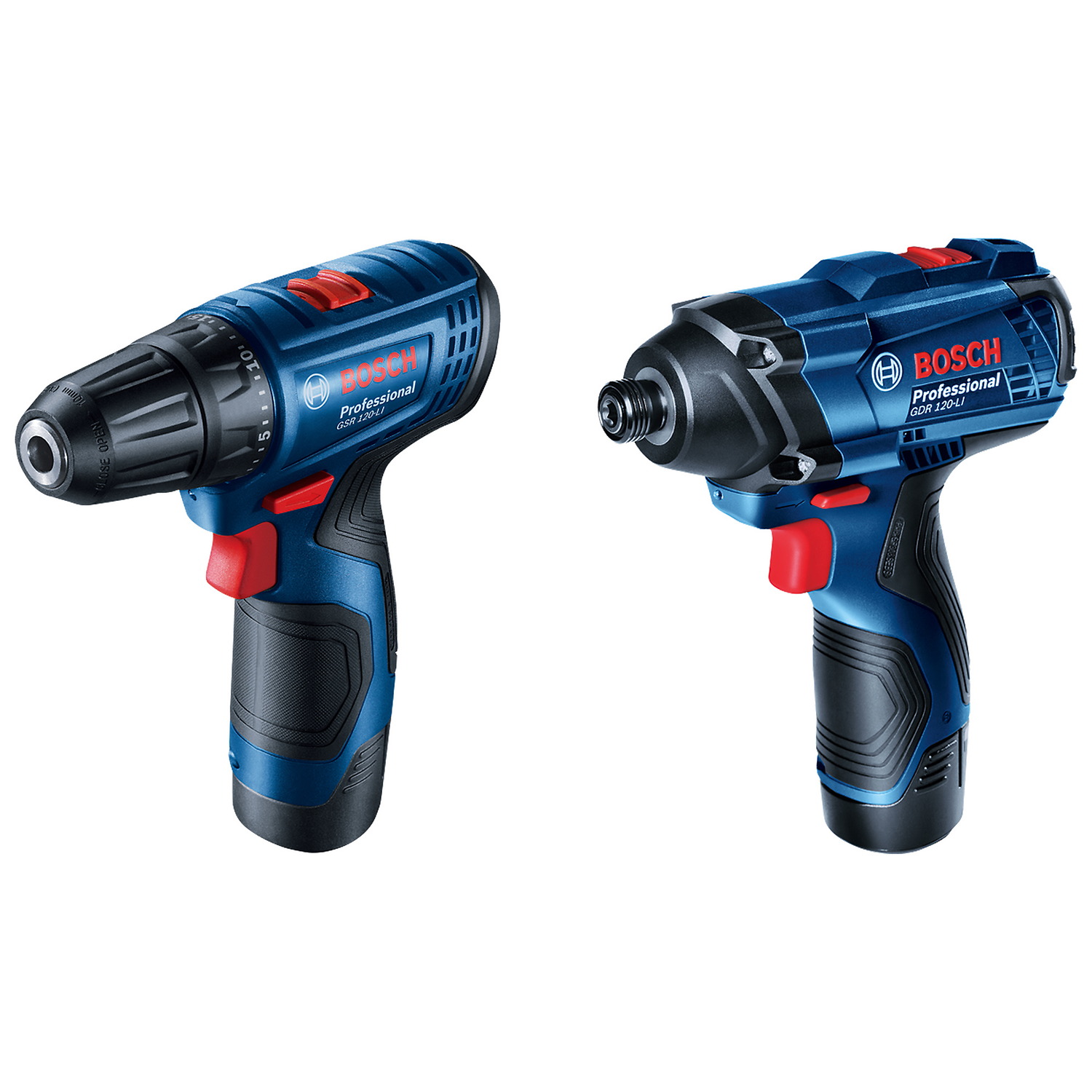 06019G80G3 Combo Bosch de Atornillador GSR 120-LI + Llave de impacto GDR 120-LI, con 2 baterías y maletín - Imagen 2