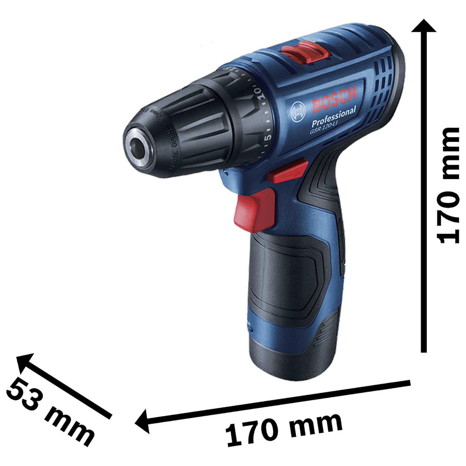 06019G80G3 Combo Bosch de Atornillador GSR 120-LI + Llave de impacto GDR 120-LI, con 2 baterías y maletín - Imagen 9