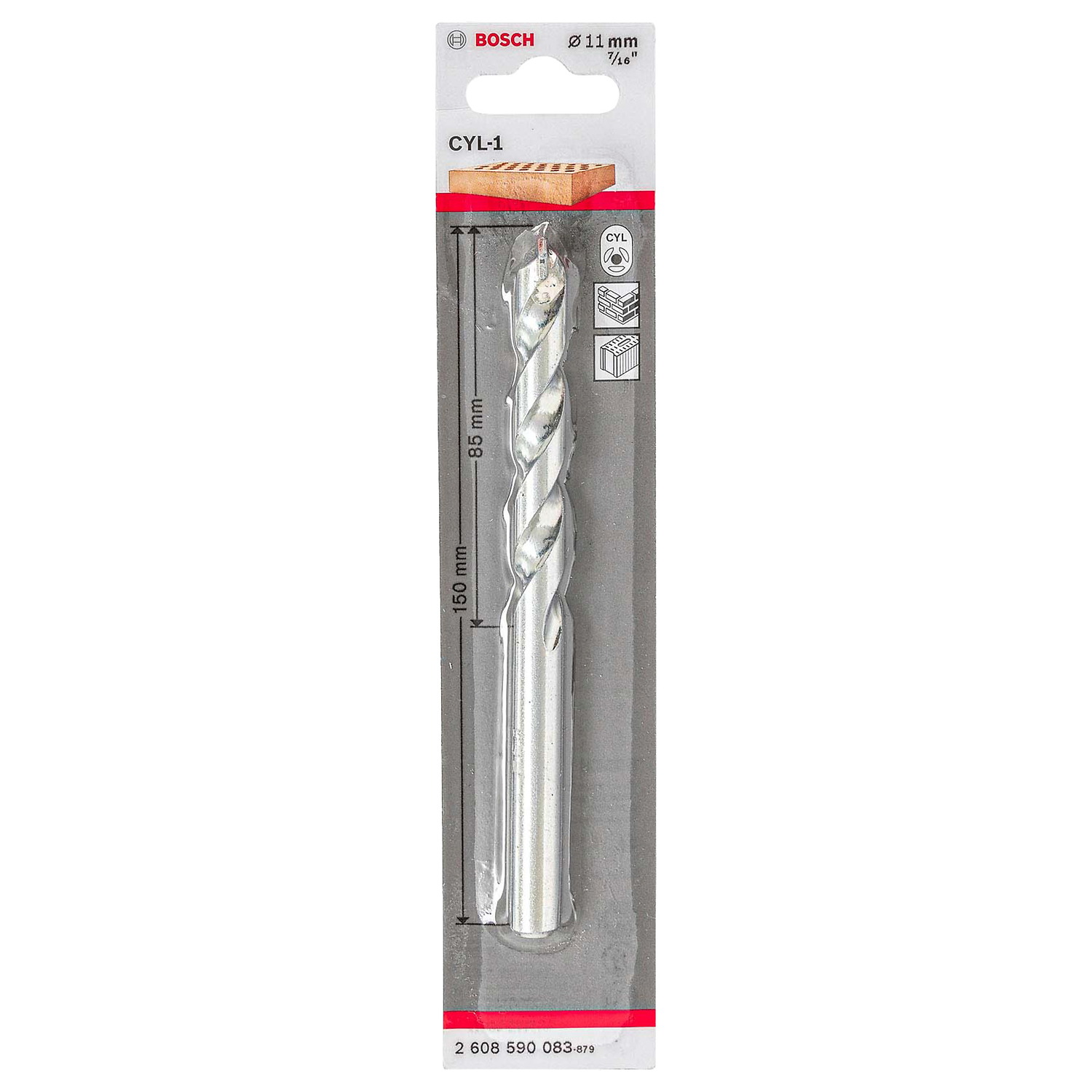 2608590083 Broca para concreto Bosch CYL-1 Ø11 mm
