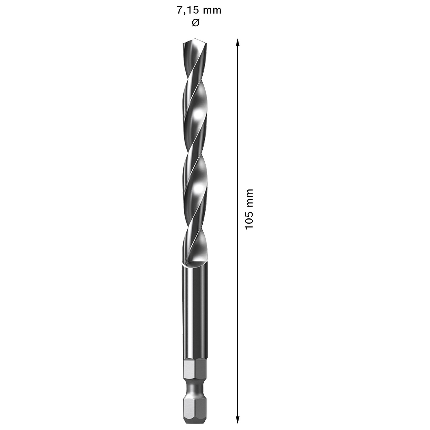 2608900528 Broca guía para Brocasierra Bosch EXPERT PowerChange Plus HSS-G Ø 7,15x105mm - Imagen 3