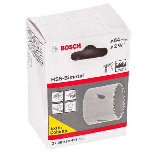2608580426 Brocasierra Bosch Bimetálica Eco HSS 64 mm, 2 1/2"