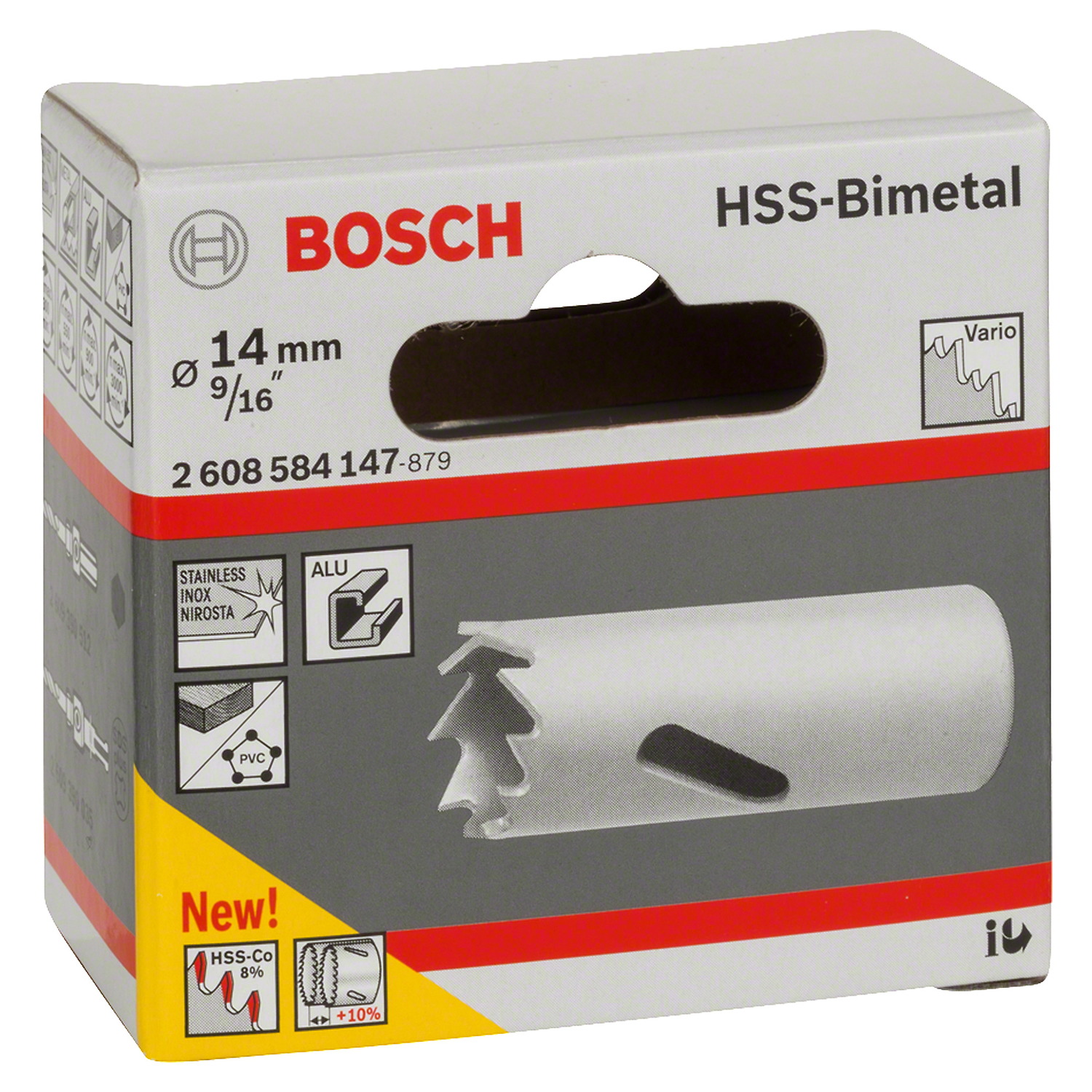 2608584147 Sierra copa Bosch Bimetálica Cobaltada 14 mm, 9/16" - Imagen 2