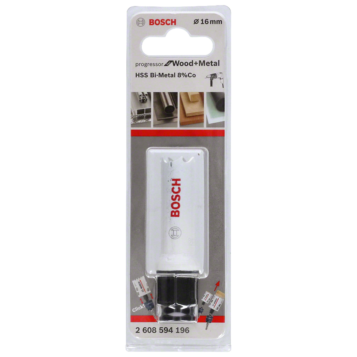 2608594196 Brocasierra Bosch Progressor for wood and metal 16 mm, 5/8"
