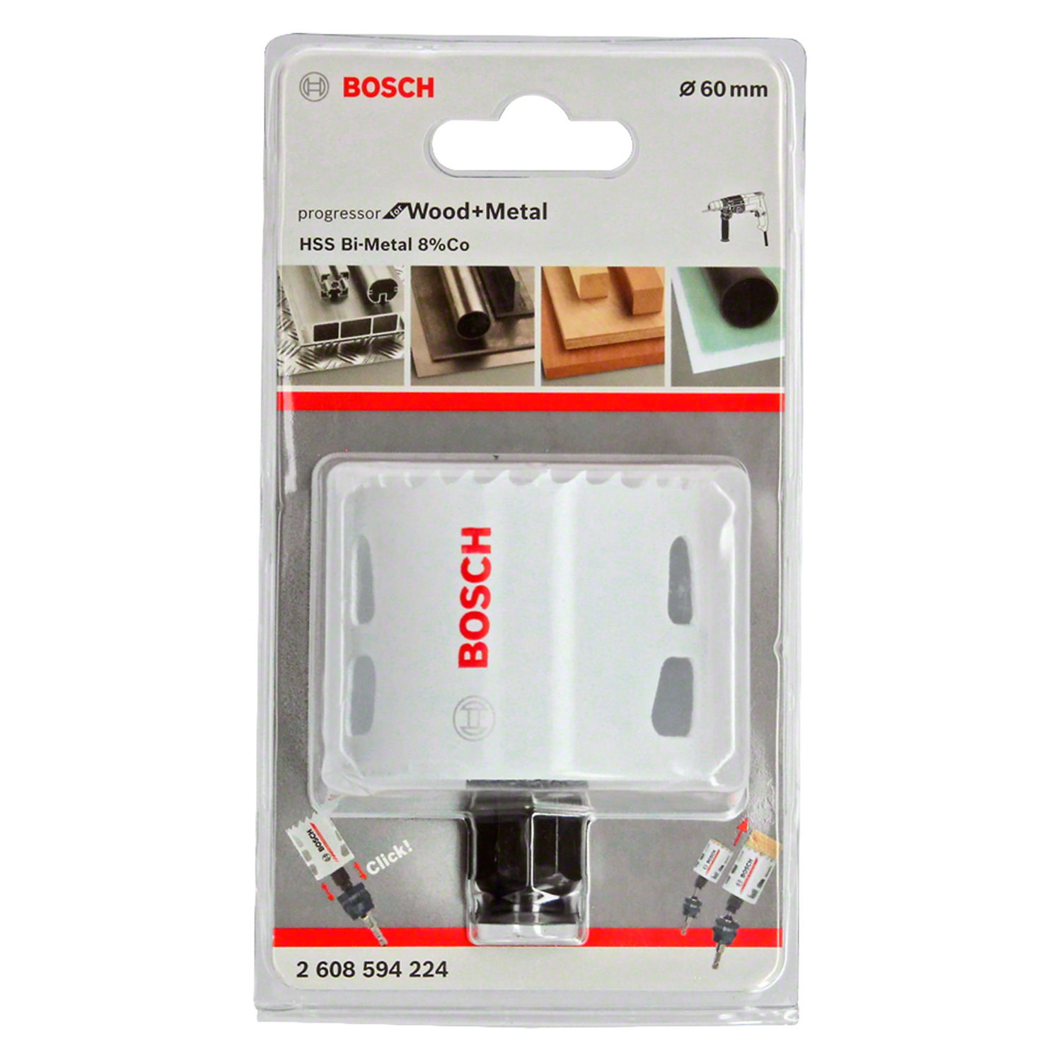 2608594224 Brocasierra Bosch Progressor for wood and metal 60 mm, 2 3/8" - Imagen 2