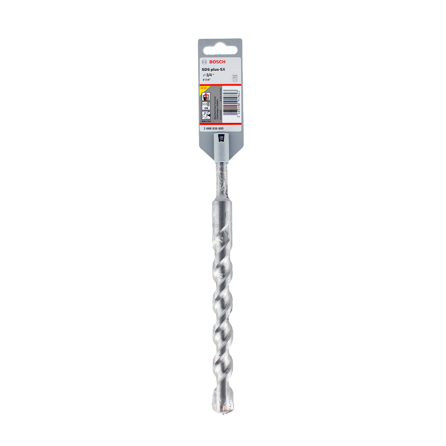 2608836695 Broca para concreto Bosch SDS plus-5X Ø 3/4 X8X10 1 unidad - Imagen 3