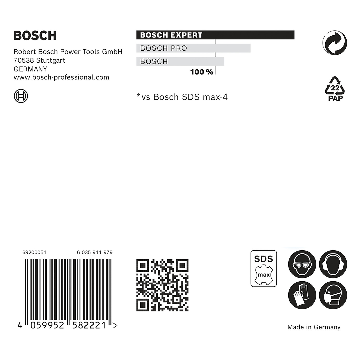 2608901372 Broca para concreto Bosch EXPERT SDS Max-8x Ø1-1/4x8x13 - Imagen 3