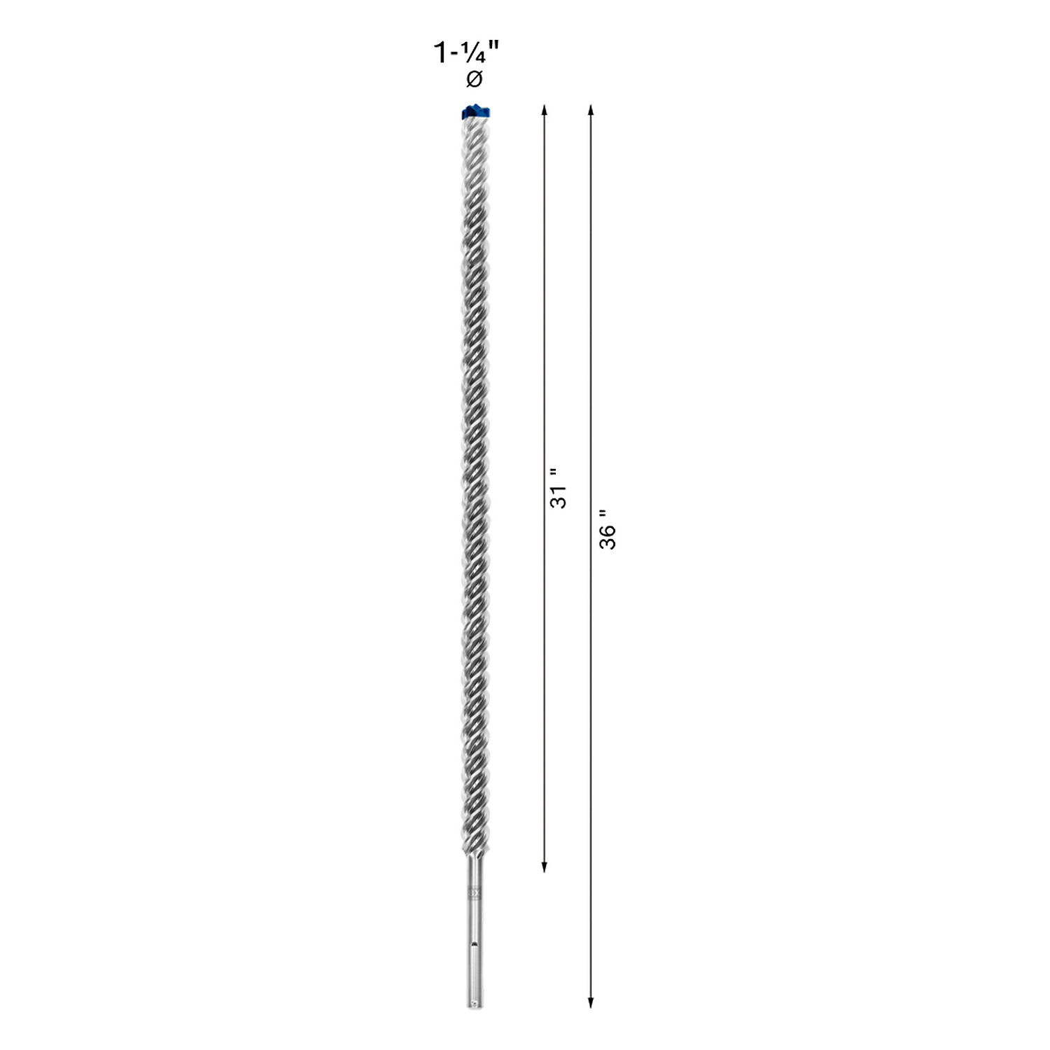 2608901375 Broca para concreto Bosch EXPERT SDS Max-8x Ø1-1/4x31x36 - Imagen 2
