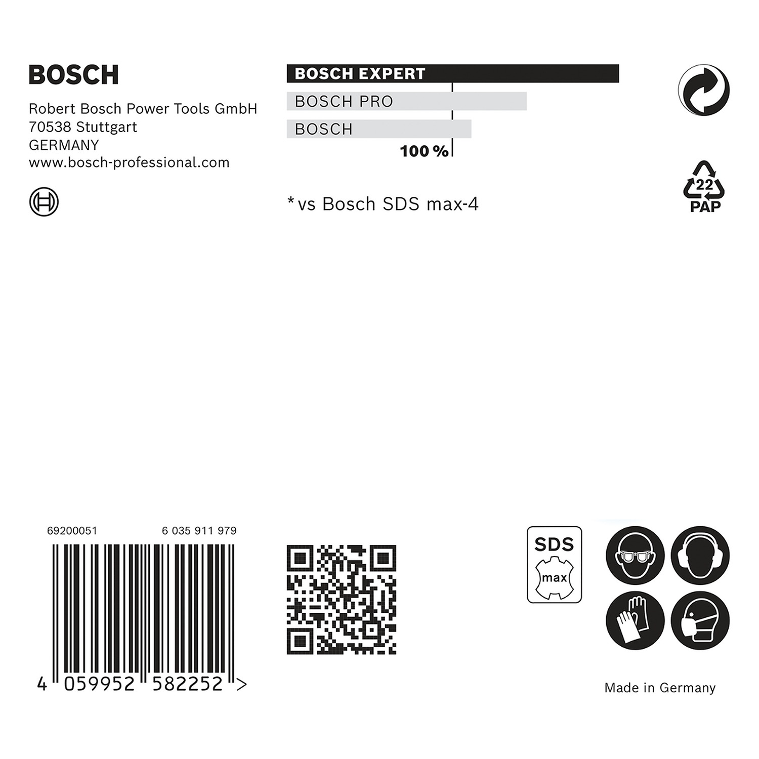 2608901375 Broca para concreto Bosch EXPERT SDS Max-8x Ø1-1/4x31x36 - Imagen 4