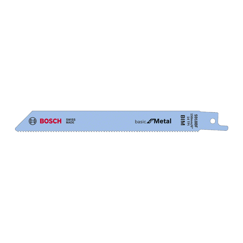 2608651821 2608651821 Hoja de sierra sable Bosch S918BF Basic for Metal empaque con 2 unidades