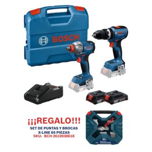 BCH-KIT00021 Combo Bosch Rotomartillo GSB18V-65+Llave impacto GDX18V-285