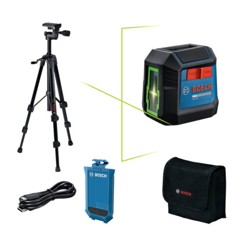 BCH-06010653G1 Nivel Laser Líneas Cruzadas Bosch GLL2XG 20m + Trípode BT120